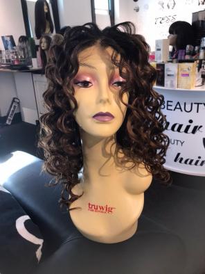 Fullcap Swisslace Wig Curly Ombré New