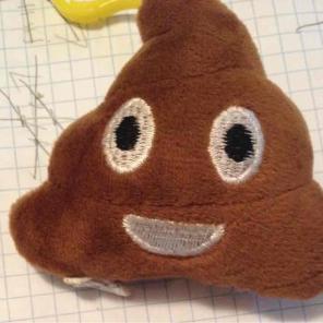 Poop keychain