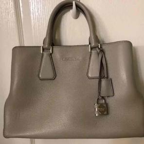 Michael Kors Camille satchel beige/gray