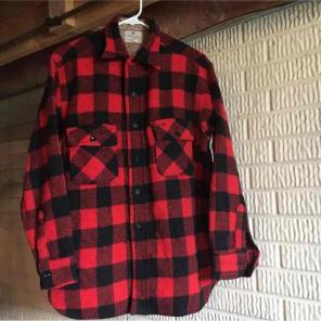 Vintage 1960's Pilgrim wool plaid shirt