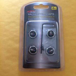 4pc BMW M Power Tire Valve Stems w/ Lock
