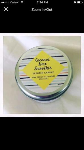 Coconut Lime Scented Candle
