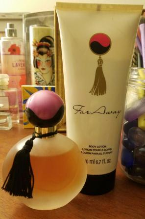 Avon Far Away perfume and body lotion