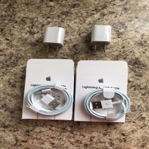 2 Apple IPhone Chargers With Bricks
