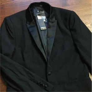 Forever 21 M Satin Suit Blazer Jacket