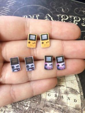 Game Boy Color MINI Studs Handmade OOAK