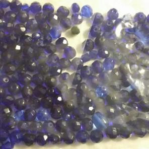 Blue glass beads misc styles