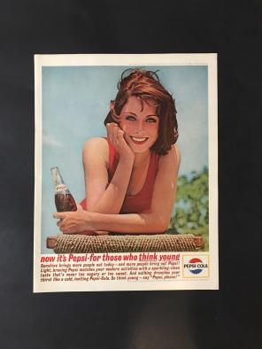 Vintage 1963 Pepsi Cola Print Ad