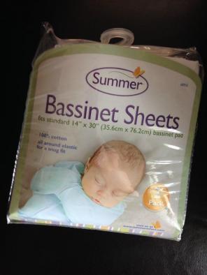 Bassinet sheets (2) New