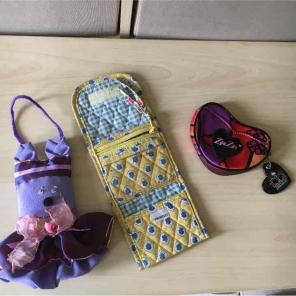 Wallet/ Mini purse/ crafted doorhanger
