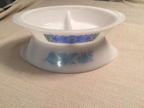 Vintage Glasbake Divided Dishes x 2