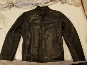 Marc New York Leather Moto Jacket XL