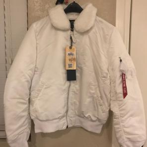 Alpha Industry B-15 Bomber Jacket White