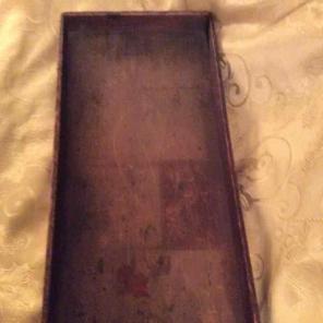 Old wood tray not dove tailed