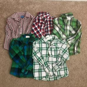 5 3T Long Sleeve Flannels