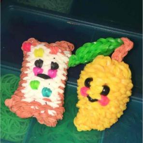 Rainbow Loom Poptart and Mango