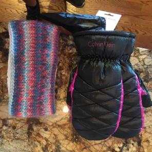 Calvin Klein NWT gloves & headband