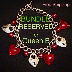 Valentine Hearts Charm Bracelet Bundle