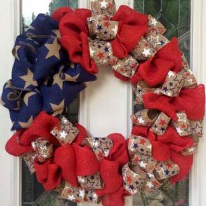 25" Burlap Wreath