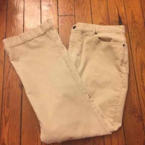 VTG Chaps Cream/Off-white Corduroy Pants