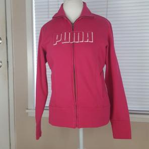 Puma zip front sweatshirt. Size Large.