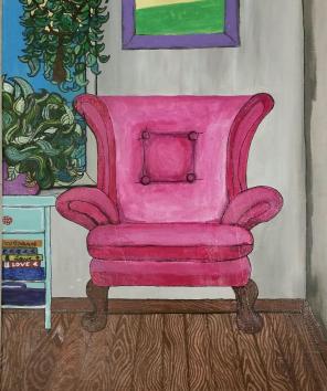 Pink chair