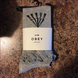 Brand new obey knee socks