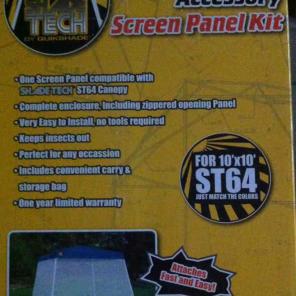 Instant canopy screen panel kit