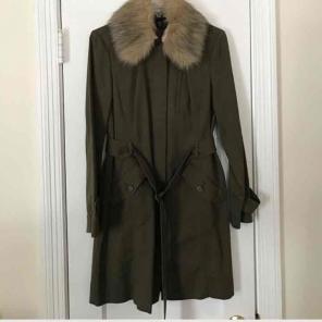 Army green trench coat never worn