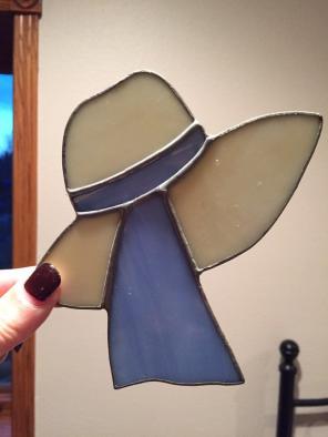 Stained Glass Bonnet Suncatcher