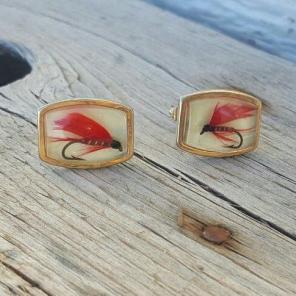 Fishing Lure Vintage Cuff Links