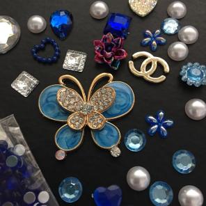 Butterflies Metal Cabo Decoden Kit BL