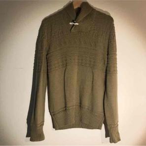 Khaki knitted sweater