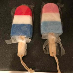 Popsicle loofahs