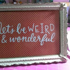 Vintage Metal Frame with Sentiment.