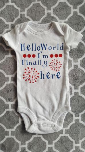 Newborn Handmade onesie