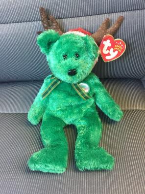 2002 HOLIDAY TEDDY TY BEANIE BABY XMAS