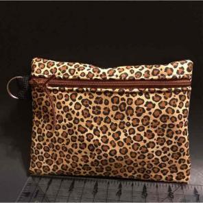 Leopard Print Zippered Bag