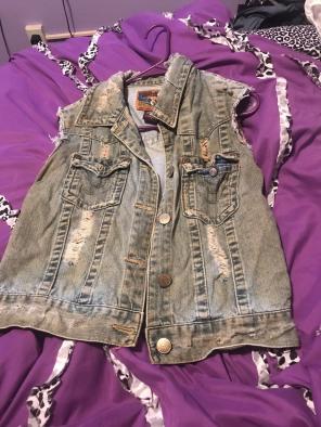 True Religion Distresssed Jean Vest