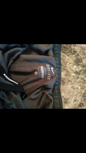 Dri-fit running shorts, mens small