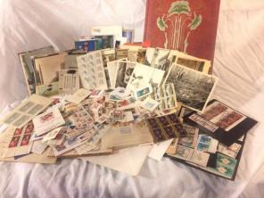 Ephemera Lot Of Photos, Stamps & Covers