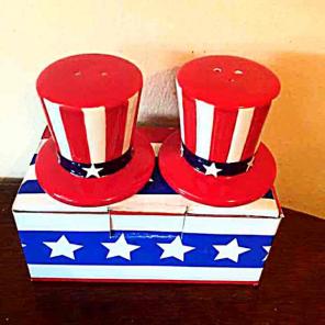 Patriotic Salt and Pepper Shakers