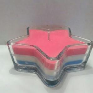 Layered Star Soy Candle