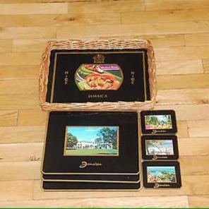 Jamaica Decorative Bamboo Wicker Tray
