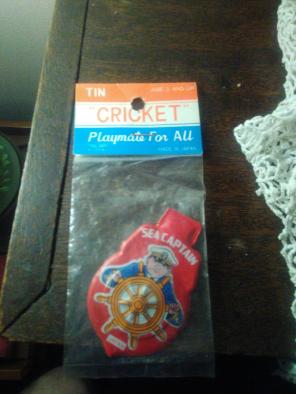 1960's Tin cricket clicker - as new!