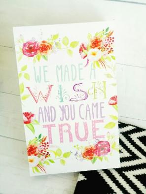 Wood Canvas Nursery Decor