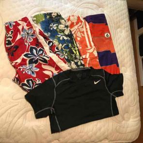 Bundle 4 pcs beach shorts size L 10-12