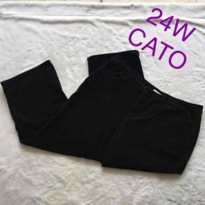 Cato corduroy black 5 Pocket pants