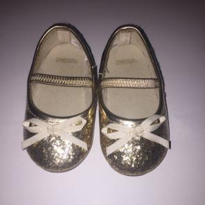 Gymboree Girl's Gold Shoes Size4